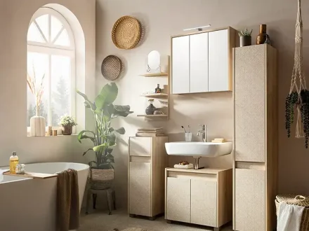 Badezimmer Sander in Anthrazit & Canasta in Körbchen Look Preview
