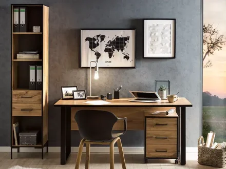Foto Büro 2000, Schreibtisch, Highboard